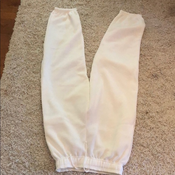 White sweatpants oversized jogger - Picture 2 of 5